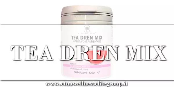 Tea Dren Mix Etna Wellness integratore solubile con Rooibos, Karkadè, Betulla, Tè verde e Reishi