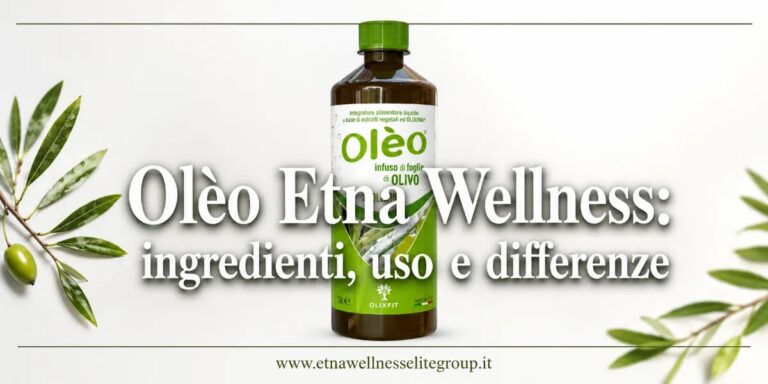Oleo Etna Wellness integratore liquido con OLIXINA e foglie di olivo