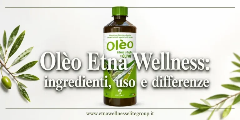 Oleo Etna Wellness integratore liquido con OLIXINA e foglie di olivo