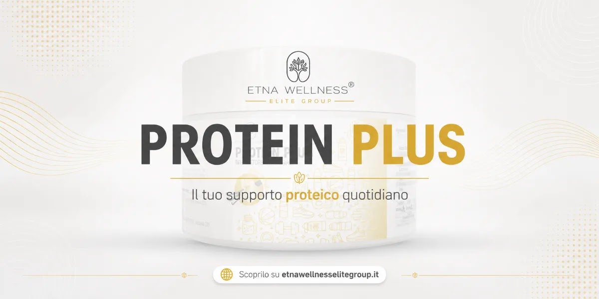 Protein Plus Etna Wellness con proteine del siero del latte e proteine isolate di soia