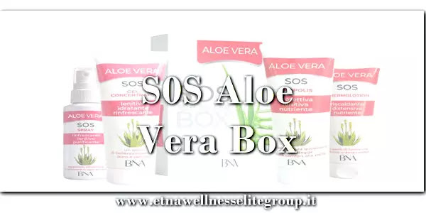Aloe Vera SOS Top Seller Box Etna Wellness: kit corpo con spray, gel, propolis e termolotion