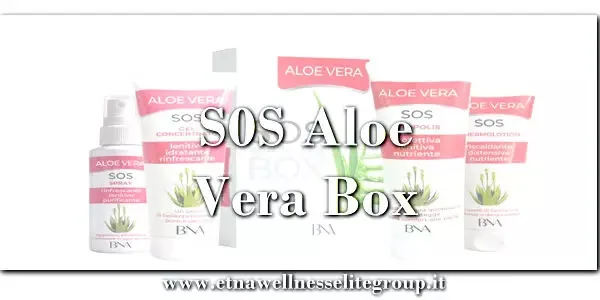 Aloe Vera SOS Top Seller Box Etna Wellness kit corpo con spray gel propolis e termolotion