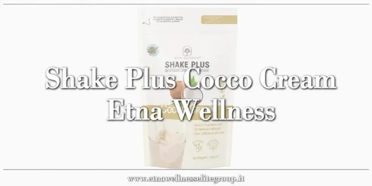 Shake Plus Cocco Cream Etna Wellness shake proteico al cocco formato 750 g