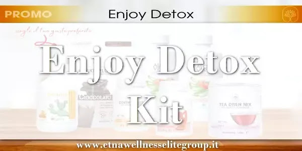 Kit Enjoy Detox Etna Wellness con aloe shake e integratori naturali