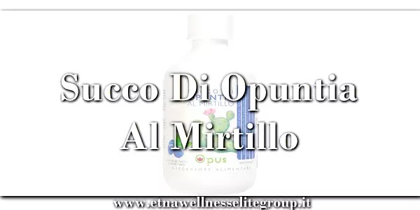 Integratore con mirtillo nero e Opuntia Etna Wellness in formula liquida con vitamina C