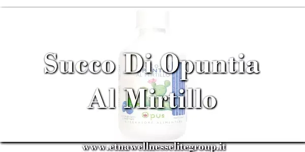 Integratore con mirtillo nero e Opuntia Etna Wellness in formula liquida con vitamina C