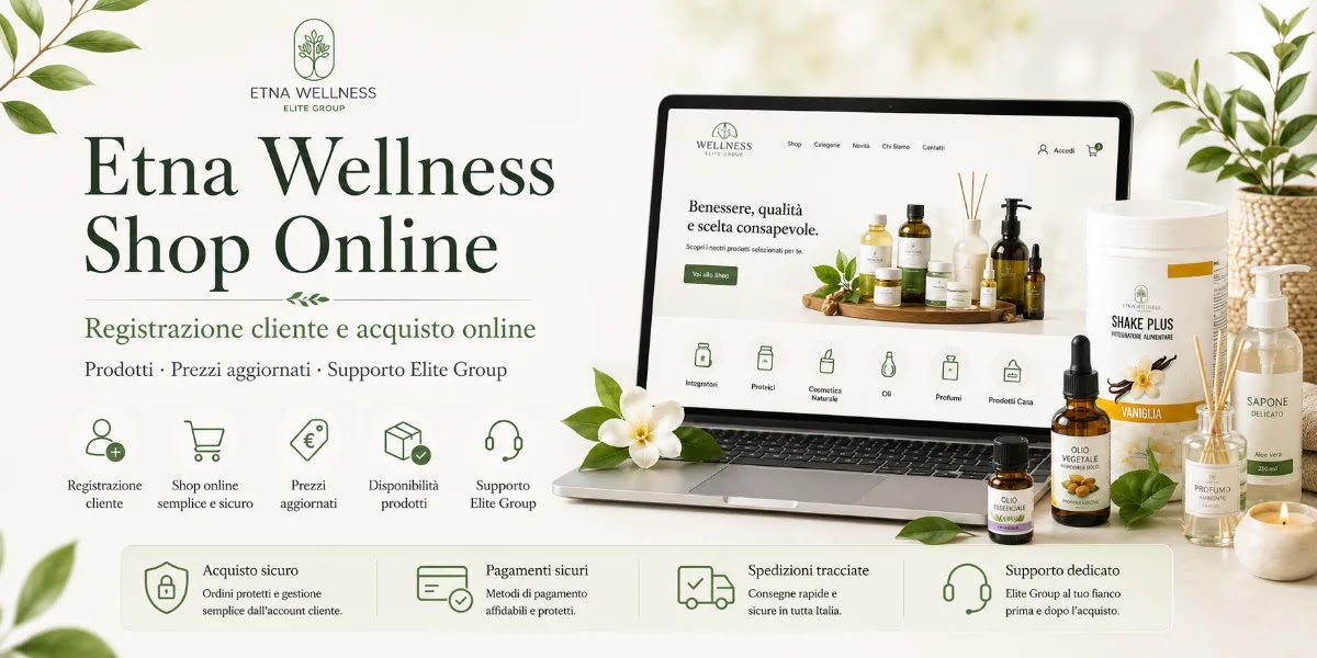 Etna Wellness shop online accesso cliente prezzi aggiornati e acquisto online
