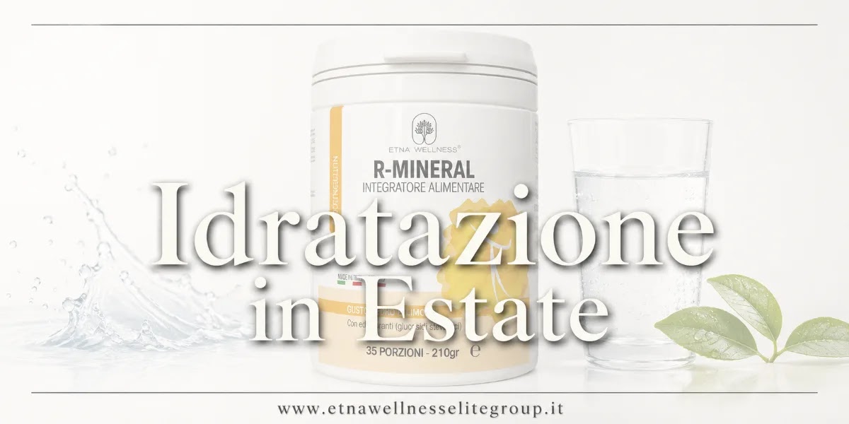 Idratazione in estate con acqua e sali minerali Etna Wellness