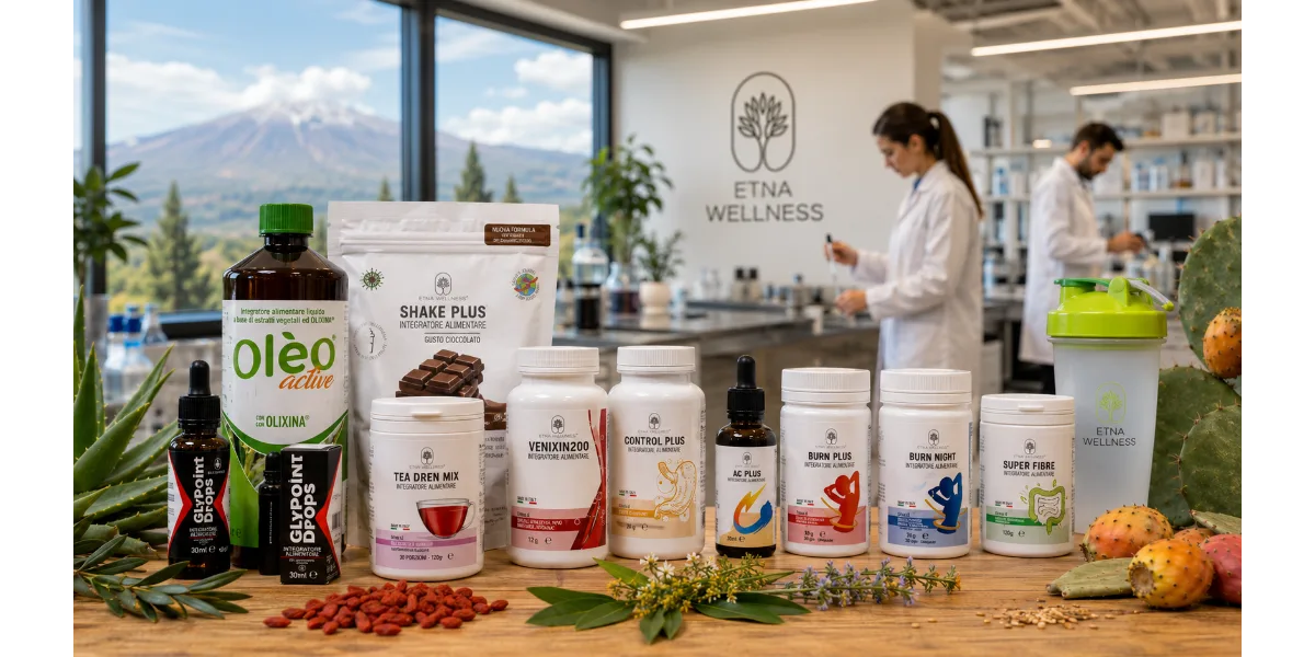 Produzione e controllo degli integratori Etna Wellness Made in Italy