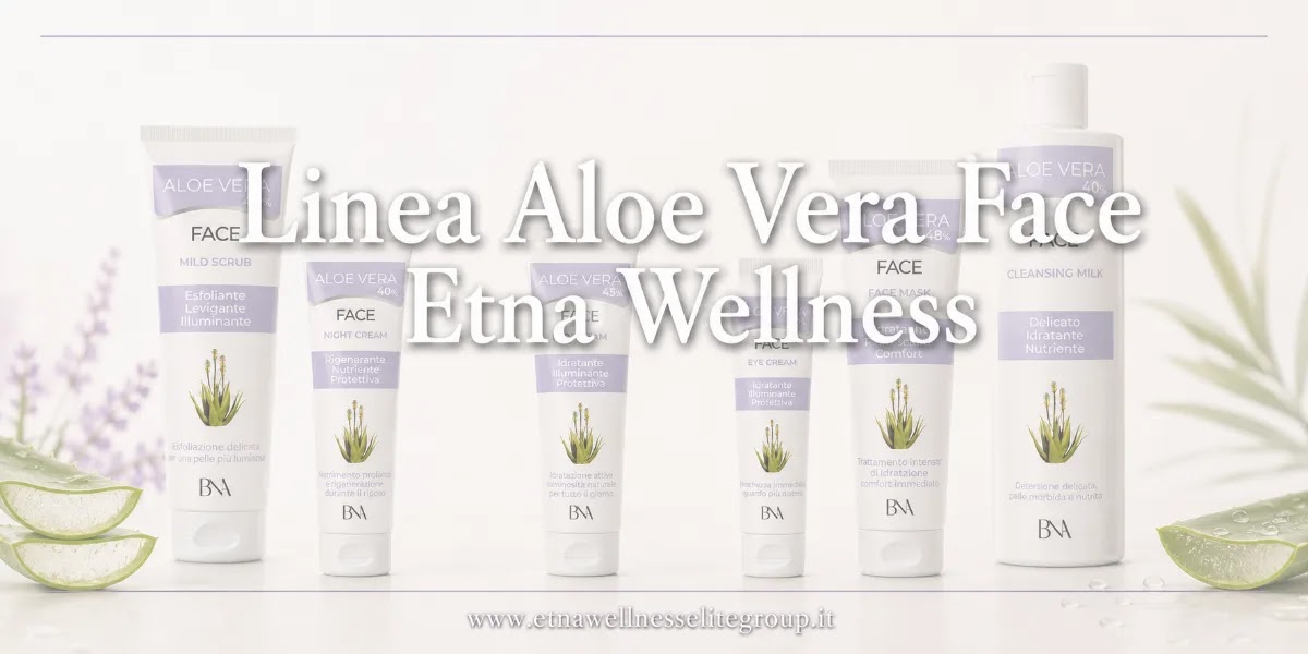 Linea Aloe Vera Face Etna Wellness: routine viso completa con Aloe Vera