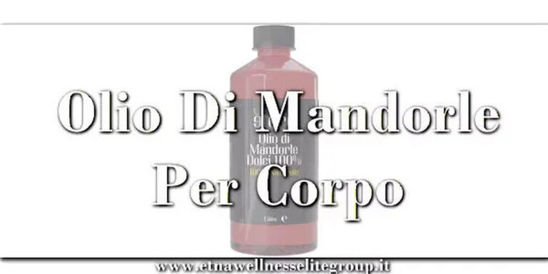 Olio di mandorle dolci per corpo pelle e gambe Etna Wellness