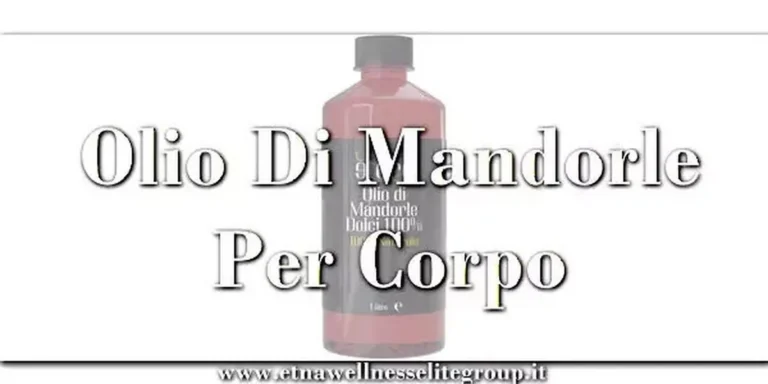 Olio di mandorle dolci per corpo pelle e gambe Etna Wellness