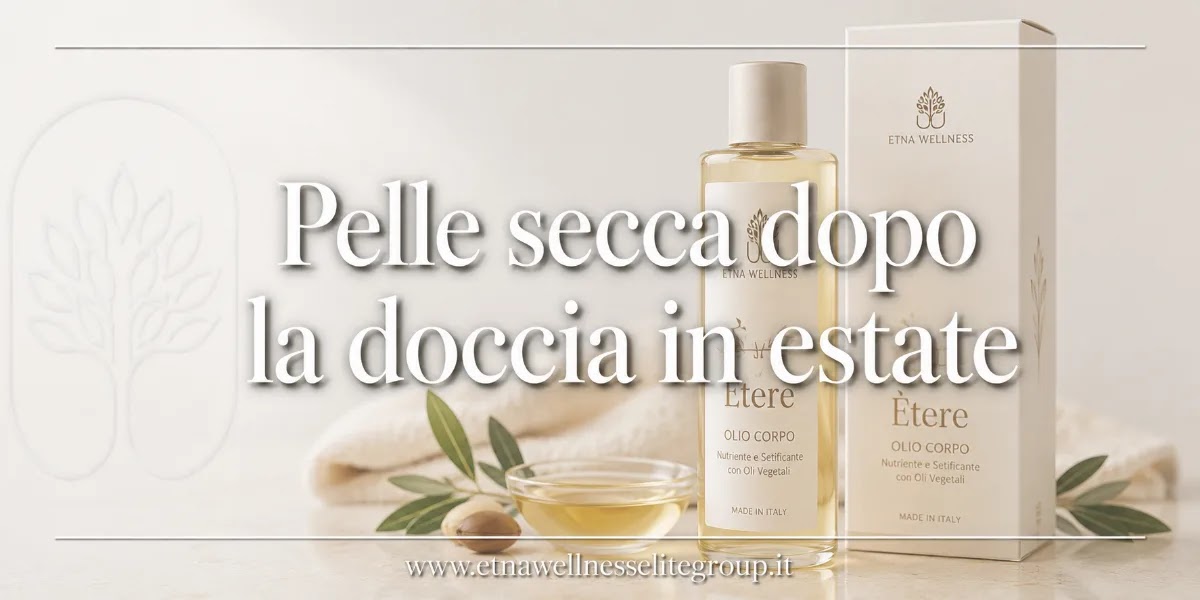 Pelle secca dopo la doccia in estate: routine corpo delicata