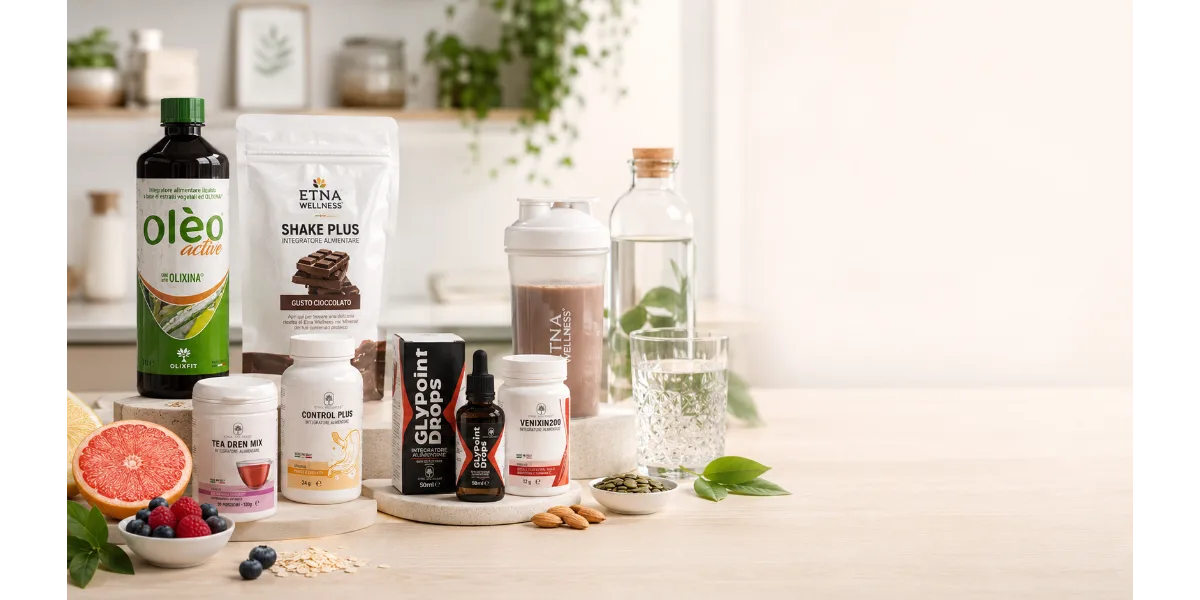 Prodotti Etna Wellness e linee dedicate al benessere quotidiano