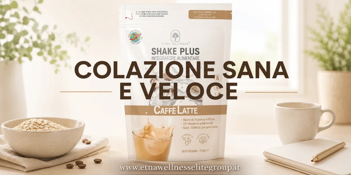 Shake Plus Etna Wellness e valori nutrizionali per una colazione sana e veloce